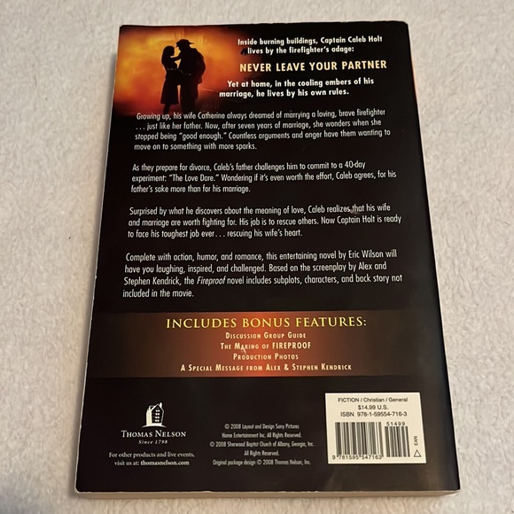 📚2/$10 FIREPROOF Book - Picture 2 of 5